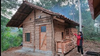 build a huge firewood store for the winter, live in a cabin by TUNG BUSHCRAFT 4,861 views 4 months ago 29 minutes