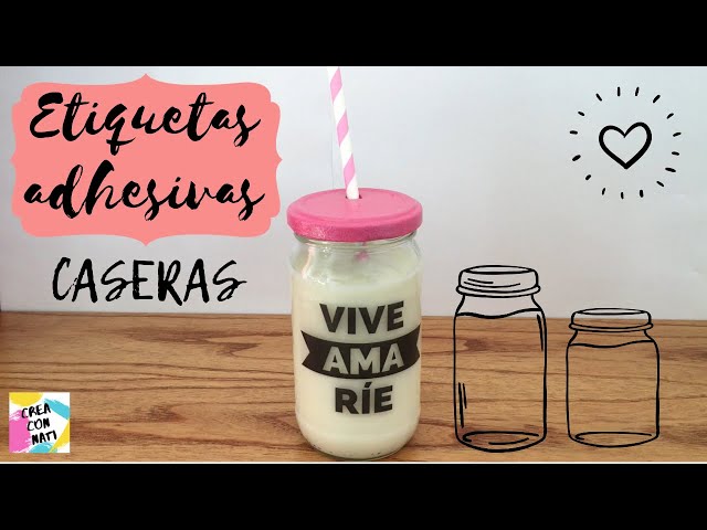 DIY: Etiquetas de pizarra para frascos y botes de cocina.