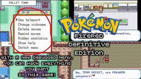 Pokemon FireRed Definitive Edition (Hacked Version Of Pokemon FireRed) GBA Gameplay
