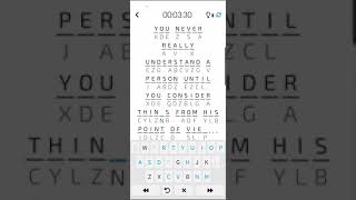 Let's App: Cryptogram | Game of Fill In the Blanks for Quotes screenshot 1