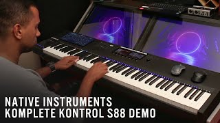 Native Instruments | Komplete Kontrol S88 Demo - Vivin Kuruvilla