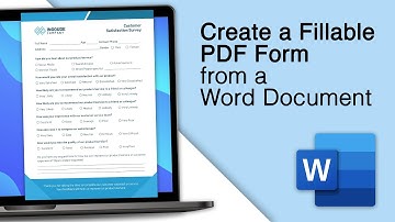 How To Create A Fillable PDF Form From A Word Document! [3 Methods]