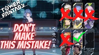 Tower Of Fantasy: New Player Character Creation Warning Guide!