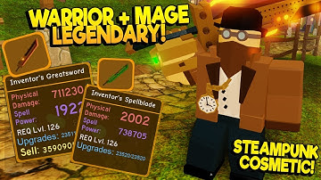 NEW WARRIOR + MAGE LEGENDARY FROM STEAMPUNK SEWERS *STEAMPUNK COSMETIC* IN DUNGEON QUEST ROBLOX