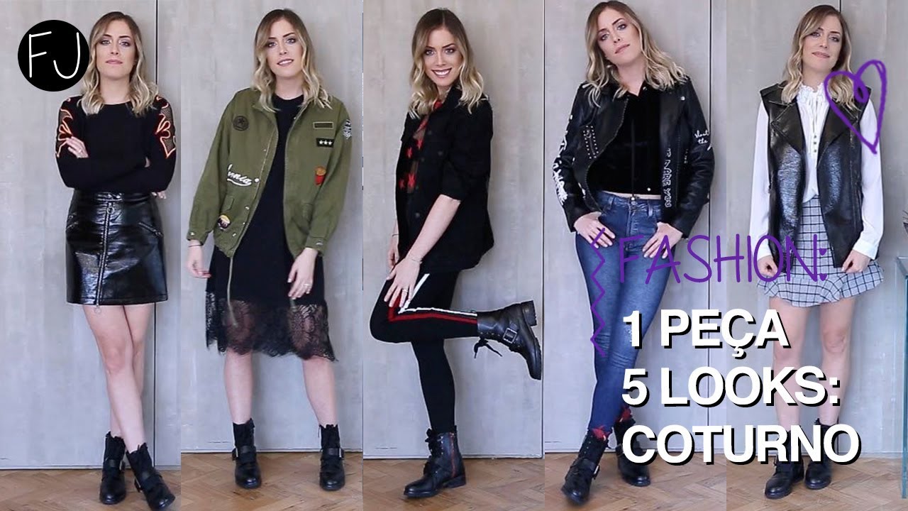 looks para usar com coturno de salto