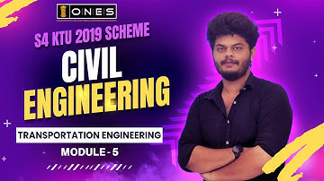 S4 KTU 2019 Scheme QP Solution | CE | TRANSPORTATION ENGINEERING  | CET 206 | MODULE 5 | 2023 | ONES