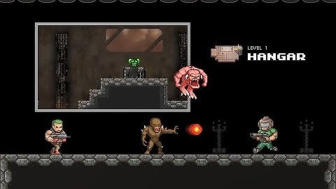 MiniDoom 2 - Stage 1, Hangar (Arcade, Ultra-Violence) (ALL SECRETS)
