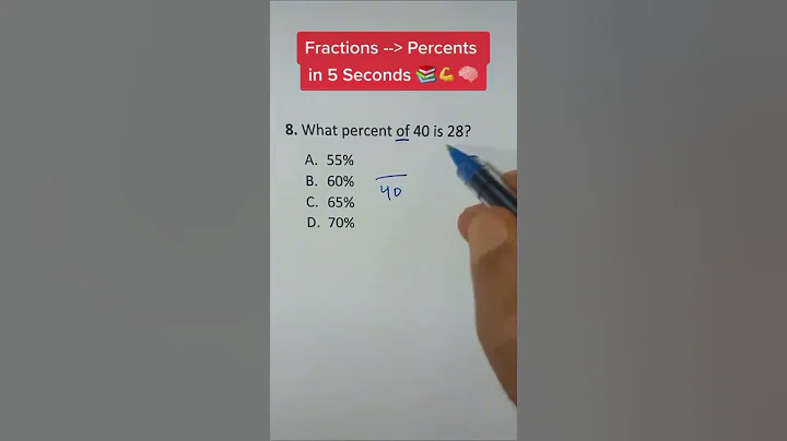 Fractions Percents in 5 Seconds - DayDayNews