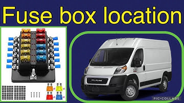 The fuse box location on a 2021 Ram ProMaster