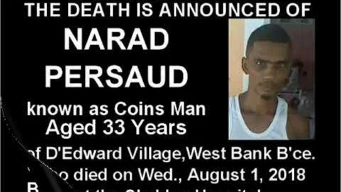 Death Announcement - Narad Persaud