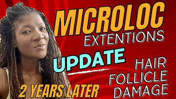 Micro loc extension update | 2 year update | damaged follicle update #locs #locstyles  #extensions