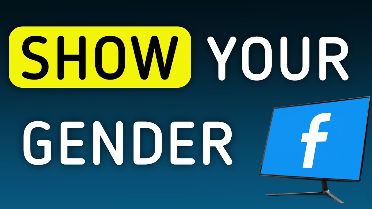 How To Show Your Gender On Facebook App On PC (New Update)