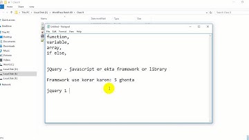 jquery instruction in bangla tutorial