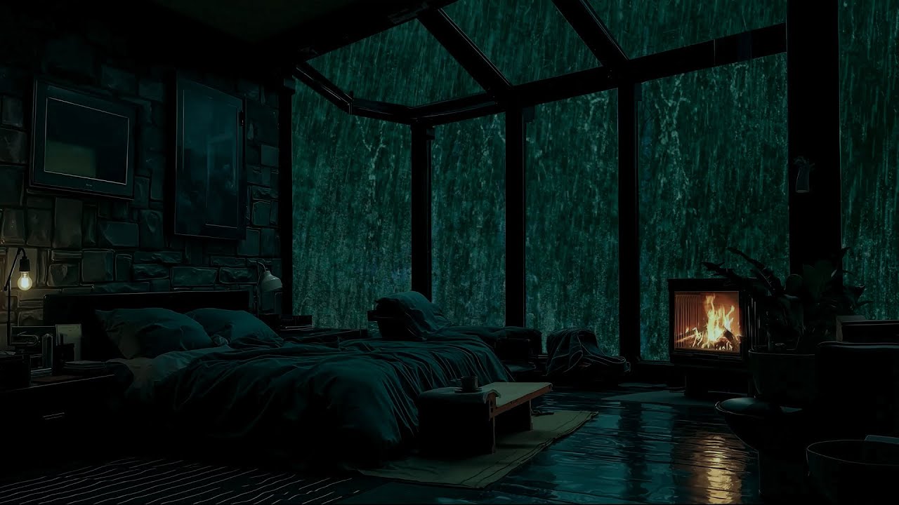 Midnight Rain & Thunder 🌧️ Nature’s White Noise for Stress Relief