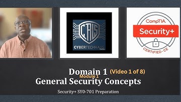 CompTIA Security+: General  Security Concepts Revealed | The Overview  -   Video 01 of 8