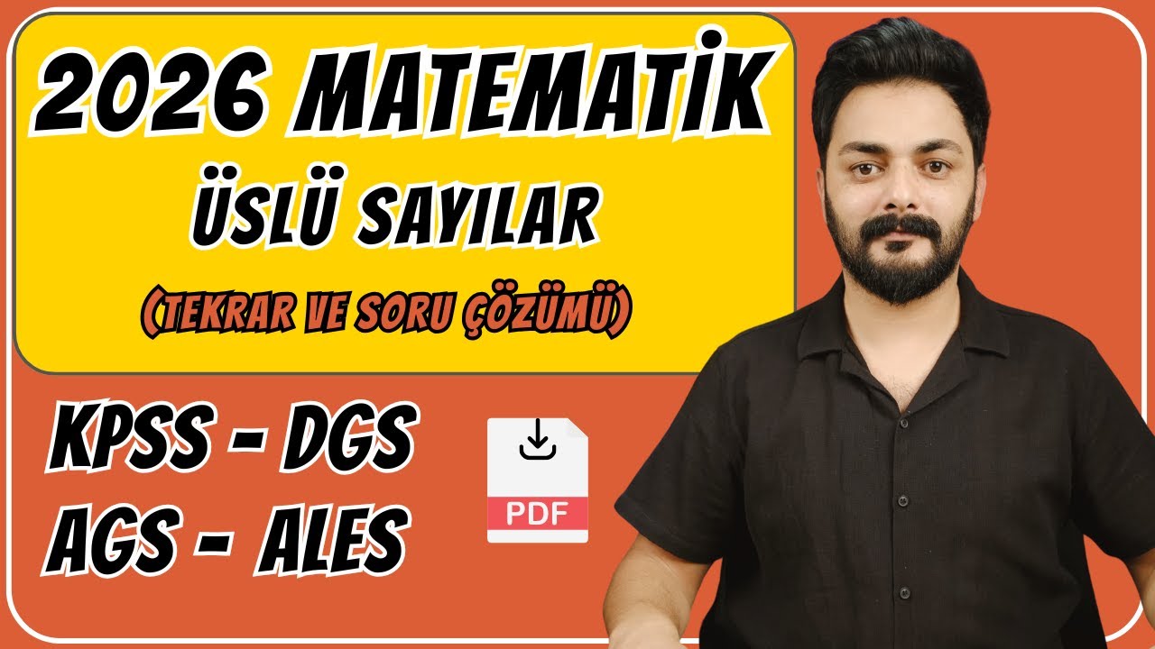 ÜSLÜ SAYILAR TEKRAR VE SORU ÇÖZÜMÜ 2026 KPSS DGS AGS ALES