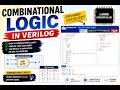 Combinational Logic in Verilog Explained With AND Gate Example on EDA Playground with Test Bench