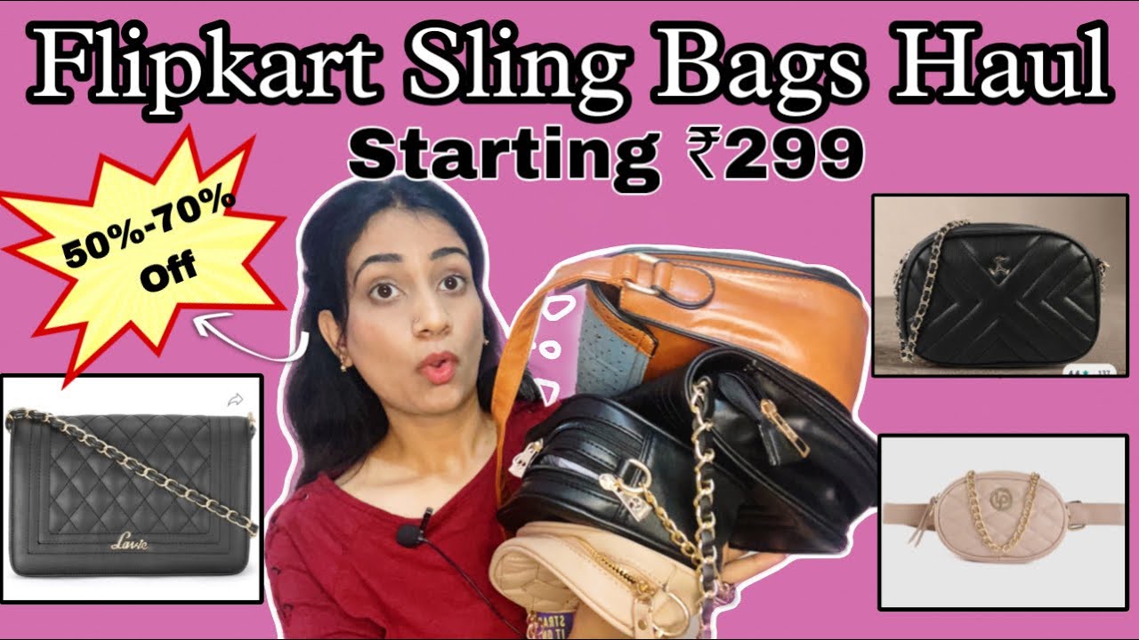 Huge Flipkart Sling Bags Haul Bags Under ₹499 Myntra Haul Meesho