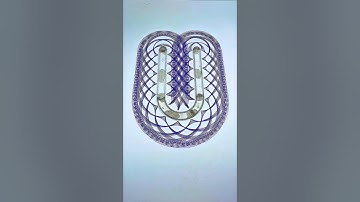 Magical Net in a U Shape #spirographshr #satisfying #art #asmr #usa #pattern #shorts #spirograph
