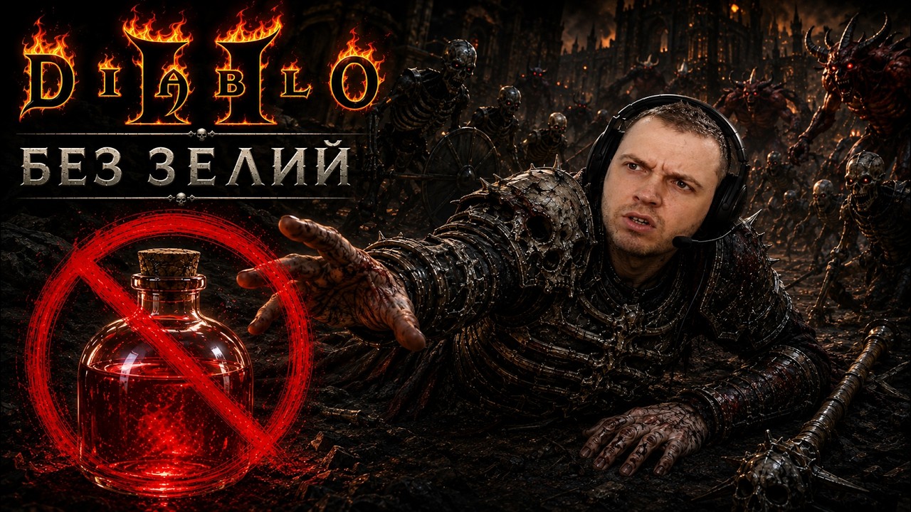 Diablo II, но все зелья отравлены (Hardcore)