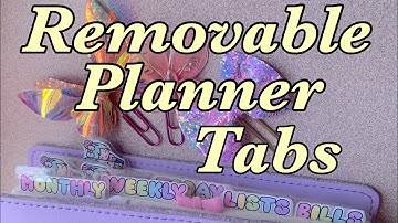 DIY Removable Planner Tabs tutorial