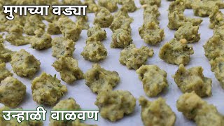 मुगाच्या डाळीच्या वड्या |Moong Dal ki Badi | Mugachya Vadya | Sandge Recipe | Summer Recipes