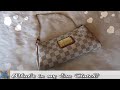 Louis Vuitton Eva Clutch | What&#39;s In My Bag? | Damier Azur | WIMB