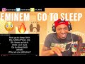 Eminem - Go to Sleep  (Lyrics On Screen) | REACTION