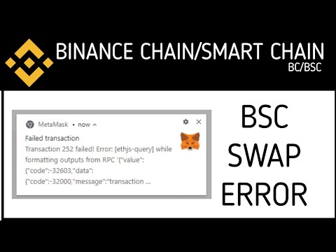   BSC Swap Failed Error Ethjs Query While Formatting Outputs From RPC Transaction Underpriced