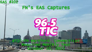 Connecticut Monthly Test on WTIC-FM Hartford, Connecticut (10/19/2023) (EAS #102)