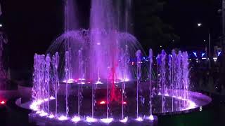 Вечерний Тирасполь - Екатерининский парк - Главный фонтан Тирасполя
