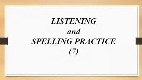 Listening and Spelling Practice (7) #dictation #sentences #eslteaching #learningenglish