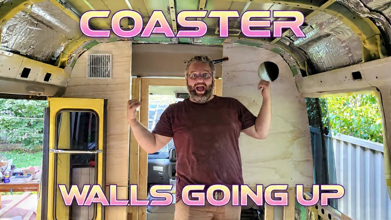 Walls Framing And Cab Door Going In! - Toyota Coaster Bus Build Episode 5