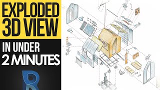 Exploded 3D View in Revit in Under 2 Minutes | Exploded Axonometric Revit Tutorial