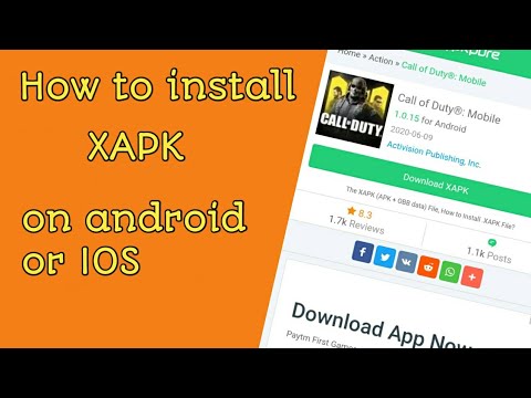 How to install XAPK on android or IOS 