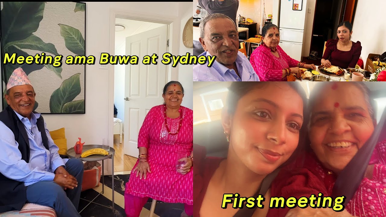I met my Buwa ama at Australia 🥰|| first meet || lunch program 🥗