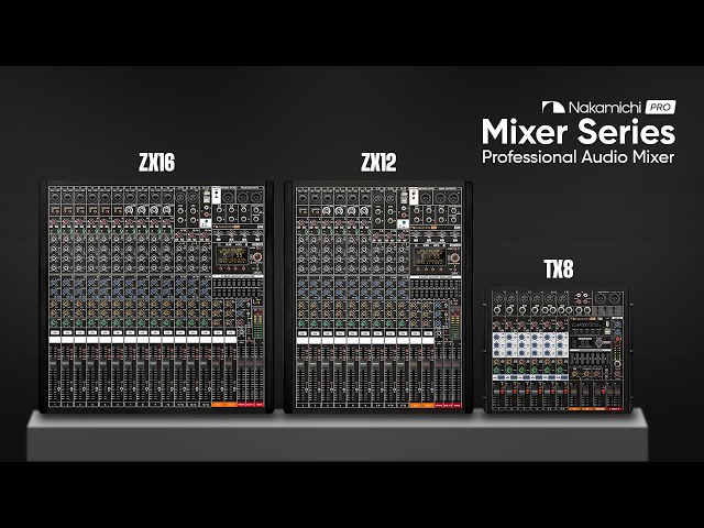 Nakamichi Pro Mixer Series | Professional Audio Mixer | TX8