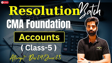 Bills of Exchange Lecture 5 | CMA Foundation Accounts |Dec