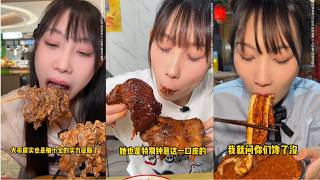 連炫5塊徐州把子肉，3只虎皮豬肘幹精光，簡直太香了 | 一己之力吃光店裏200多盤和牛直接清庫存，一眾路人當場看呆 | 解鎖吃肉最爽方式，十幾斤的渣渣牛肉放肆炫，震撼畫面拿捏全場目光#【吳半飽】#美食