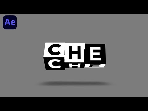 3D Cube Rotating Text Animation in After Effects - No Plugins