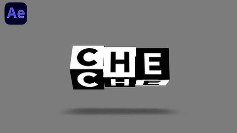 3D Cube Rotating Text Animation in After Effects - No Plugins