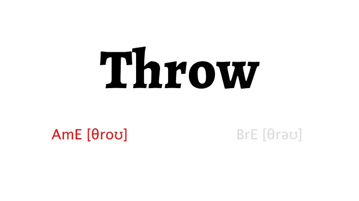 How to Pronounce throw in American English and British Englishthrow
