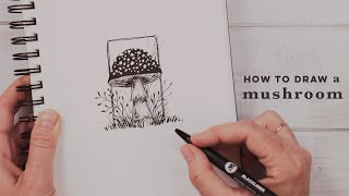 Mushroom Doodles | Illustrating Mushrooms from Doodle to Drawing