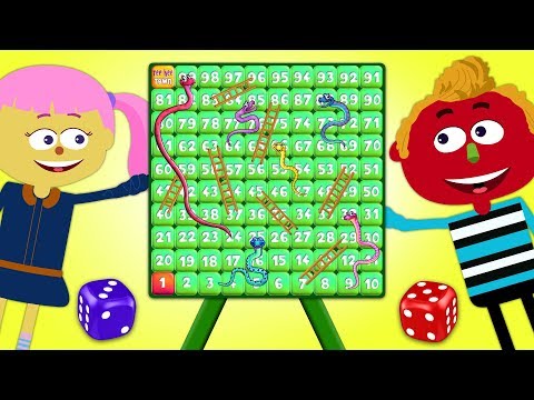 Board Game Challenge | Playing Giant Snakes and Ladders | Board Game For Kids By Teehee Town