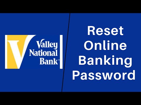 Valley National Bank : How to Reset Valley Bank Online Login Password