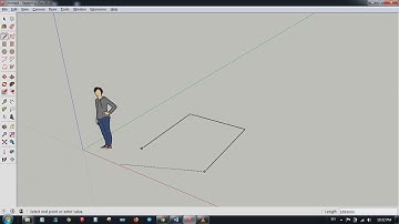 ការប្រើប្រាស់  Line in Sketchup  ក្នុងកម្មវិធីគូរប្លង់ Sketchup 2018