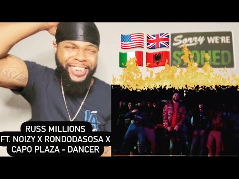Russ Millions ft. Noizy x Rondodasosa x Capo Plaza - Dancer (Official Video) | AMERICAN REACTION🇺🇸