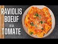 Raviolis de boeuf maison  la sauce tomate  food is love