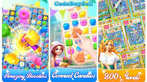 Tile Crush Candy Adventure Complete Candy Matching Kit - Unity Source Code | Hire Game Developers