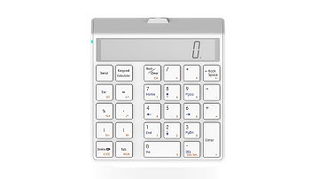 2 in 1 Bluetooth Number Pad with Accounting LCD Calculator